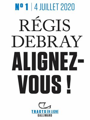 cover image of Tracts en ligne (N°1)--Alignez-vous !